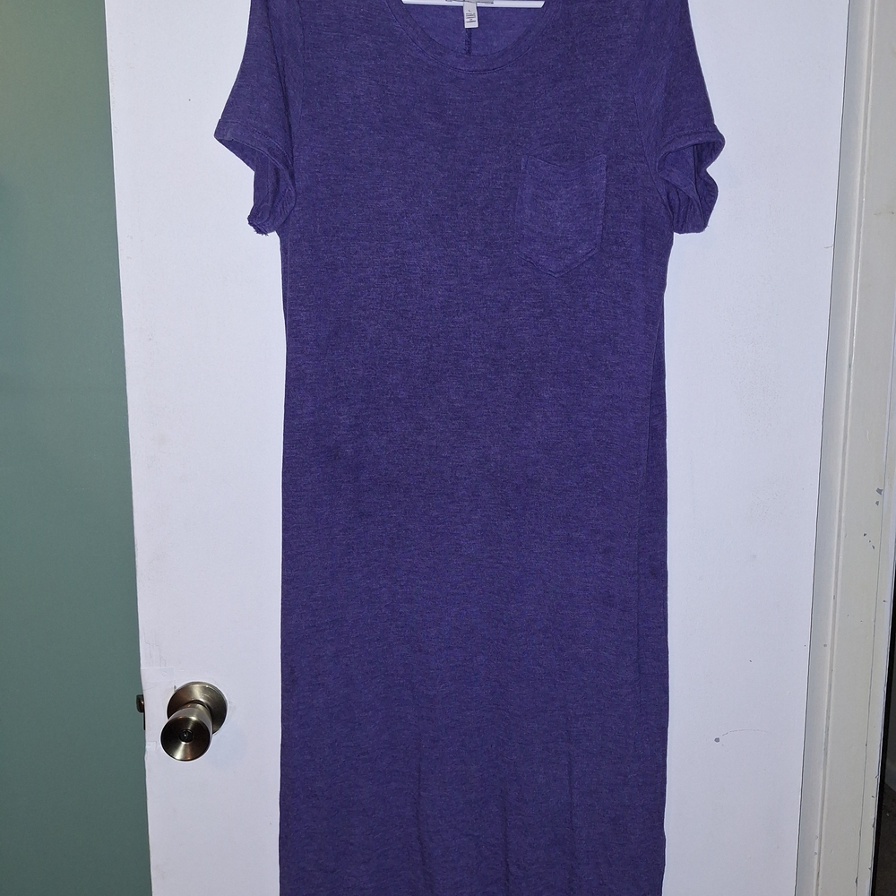 Purple T-Shirt Dress